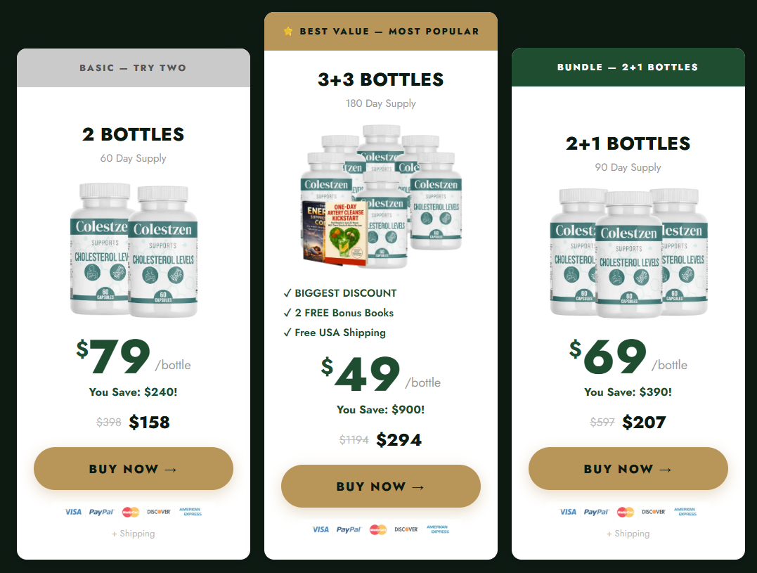 Exclusive Colestzen Discount Package